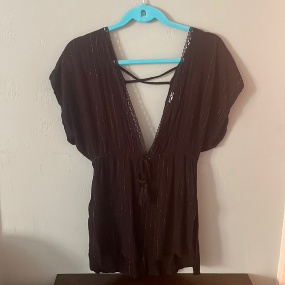 ☀️🌺Target Xhilaration Boho Glitter Beach Cover Dress - Picture 3 of 10